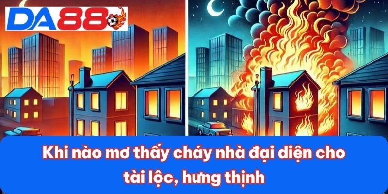 Khi nào mơ thấy cháy nhà đại diện cho tài lộc, hưng thịnh Khi nào mơ thấy cháy nhà đại diện cho tài lộc, hưng thịnh